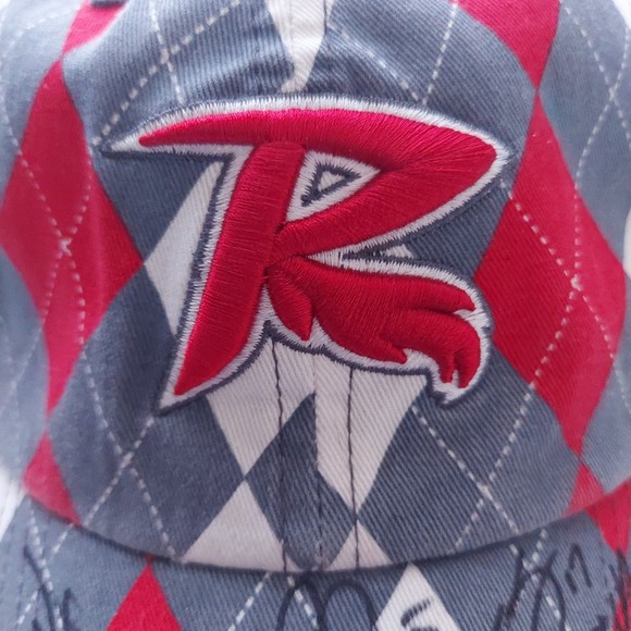 Flying Squirrels Signed Red and Gray Strap Cap Hat - Picture 9 of 9